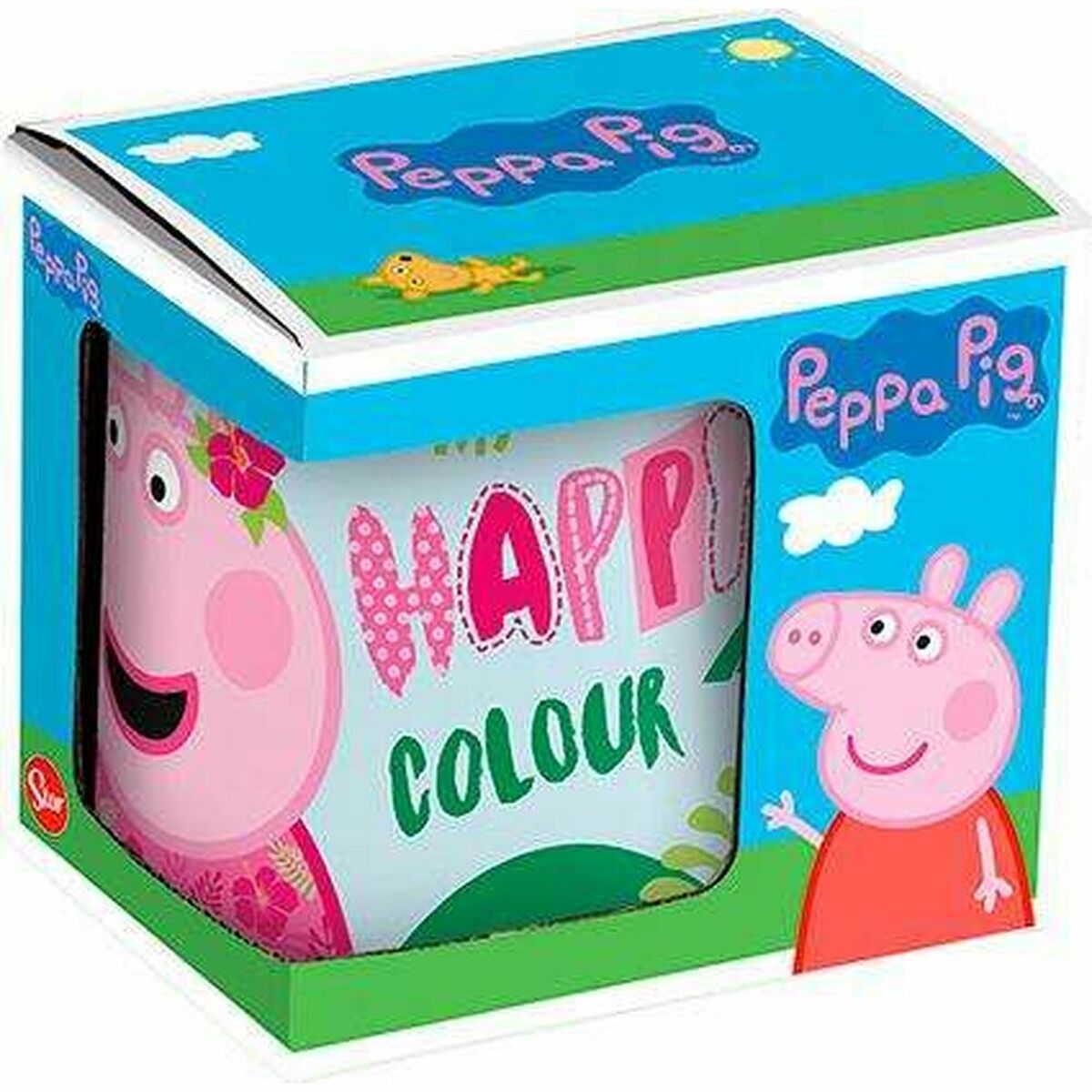 Krus Peppa Pig Having fun Keramikk Lyse Rosa (350 ml)
